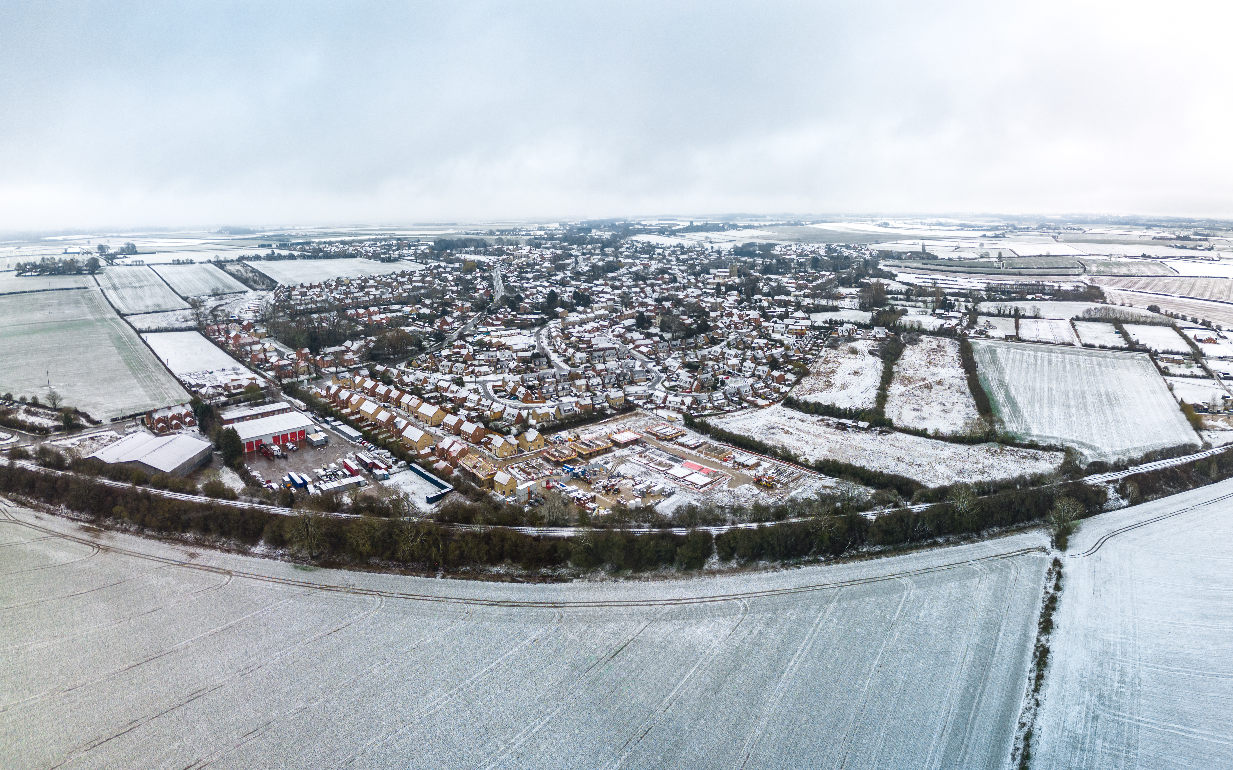 Kirton in Lindsey in the Snow - Will Selby Project