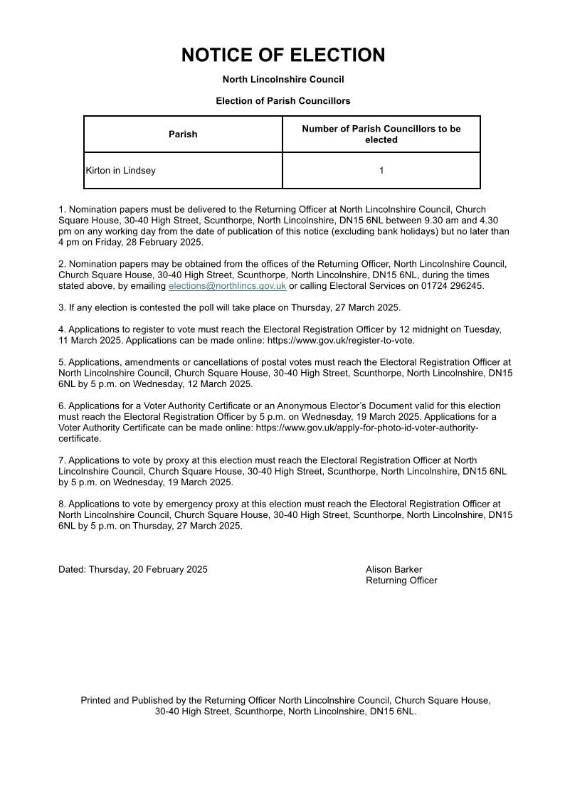 KLTC-Notice of Election 27-03-2025